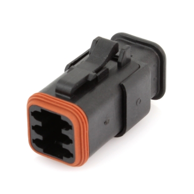 amphenol sine systems at06-6s-sr02blk connector plug