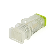 Amphenol Sine Systems AT06-2S-LED24VR1-OMC 2-Way AT LED Connector Plug, 24VDC, Rotated View