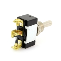 Cole Hersee 55021 Standard Heavy-Duty Metal Toggle Switch with Sealing O-Ring, SPDT, 25A