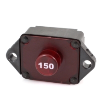 Mechanical Products 19A-P10-R-150-02 Series 19 Circuit Breaker, 150A, 30VDC, Type I Auto Reset LED