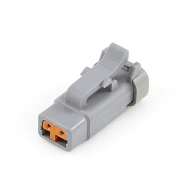 Amphenol Sine Systems ATM06-2S-R120GRY, 2-Way ATM Connector Plug End Cap, 120 Ohm Resistor, 1/2W, Gray