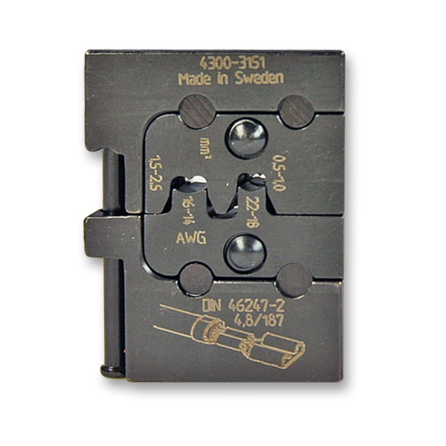 Pressmaster 4300-3151 Die Set for 22-14 Ga.. Terminals | Waytek