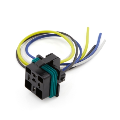 mini relay connector 75296, 4 pin, harness mount, with 12" wire leads