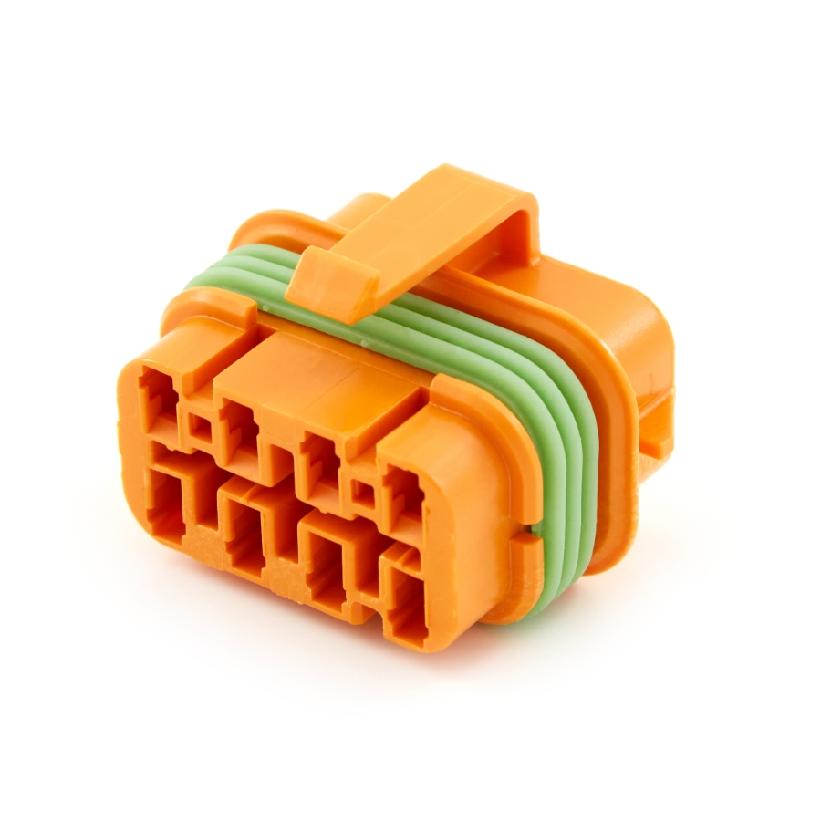 Eaton's Bussmann Series 32006-G22, 8 Circuit, Power Distribution Connecter, Orange