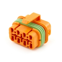 Eaton's Bussmann Series 32006-G22, 8 Circuit, Power Distribution Connecter, Orange