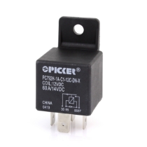 Picker PC792H-1A-C1-12C-DN-X Mini ISO Relay, 12VDC, SPST, 60A, with Diode & Plastic Bracket