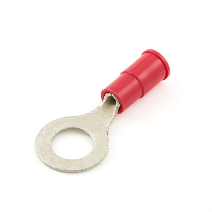 Molex 19054-0042 Ring Terminal, 22-18 Ga., 1/4" Stud, Vinyl Insulated