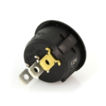 OptiFuse R13-208B2-02 Illuminated Round Rocker Switch, On-Off  _side view 1