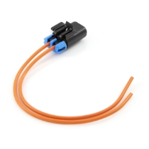 MINI Fuse Holder Assembly 46041, 12 Ga. Orange GXL Wire, 10" Wire Leads