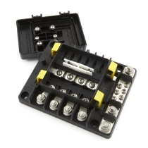 Littelfuse 880094 LX Series Power Distribution Module, 4 MIDI® Fuse Block, 60VDC, Max. 200A, IP59K