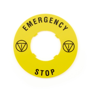 lovato electric lpx au115 emergency stop disc label
