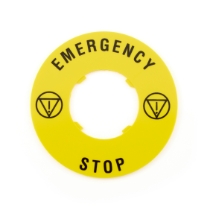 Lovato Electric LPX AU115 Emergency Stop Disc Label