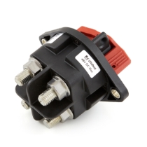 Littelfuse 880175-0001 TR Series Dual Pole Maaster Disconnect Switch - Red handle, Rotated View