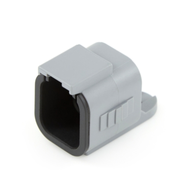 Amphenol Sine Systems ATM06-6S-CAP 6-Way Connector Plug, ATM Dust Cap, Gray