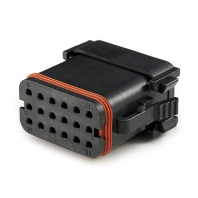 amphenol sine systems at16-18pb-k004 18-way at connector receptacle  _side view 1