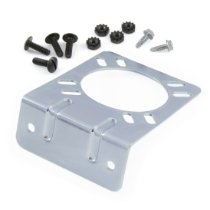 Pollak 12-701U RV Trailer Connector Bracket, Use with 7 or 9-Way RVDC Sockets