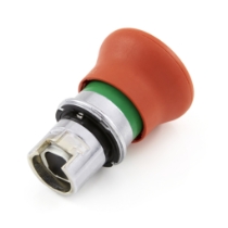 Lovato Electric LPSB6744 Mushroom-Head Locking Push Button Switch, Red, 22 mm