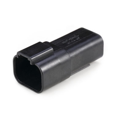 Amphenol Sine Systems AT04-4P-BLK 4-Way Connector Receptacle, DT04-4P-E004 Compatible, Black