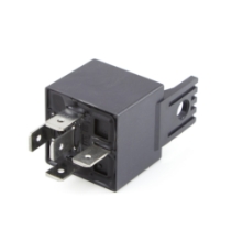 Hongfa HFV15/12-Z5T-D257, Mini ISO Relay, 12VDC, 40A, SPDT with Metal Bracket & Diode  _side view 1