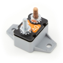 Eaton's Bussmann Series 121B40-A2P-KA Shortstop® Circuit Breaker, Type I Reset, 40A, 12VDC