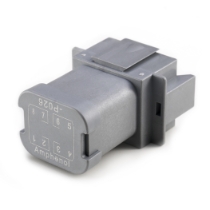 Amphenol Sine Systems AT04-08PA-P026 8-Way Bussed Receptacle, DT04-08PA-P026 Comp., (2) 4-Pin Busbar