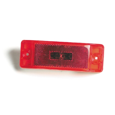 Grote 47072-3 Clearance/Marker LED Light, Turtleback II, Red, 6", 12VDC, .06A