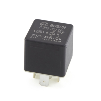 Bosch 0 332 209 204 Mini Relay, SPDT, 20A, 24VDC with Diode