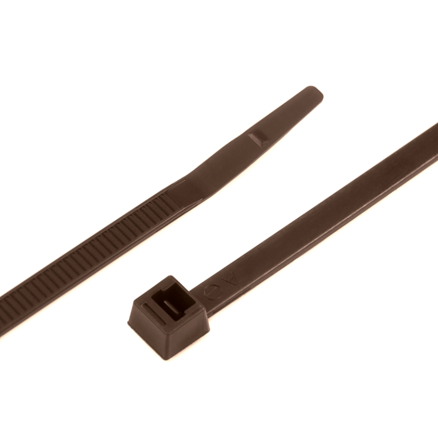 ACT AL-07-50-1-C Nylon Cable Tie, Zip Tie, 7.56 inches, 50 lbs, 100/Bag, Brown, Alternate View