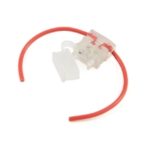 Littelfuse ATO®/ATC In-line Fuse Holder, 12Ga. Wire, 4" Leads, 30A, 32VDC, 0FHA0001HXGLO