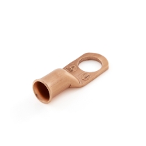 Standard Eyelet 36063, Bare Copper, 4 Ga., 3/8 inch Stud, Rotated View