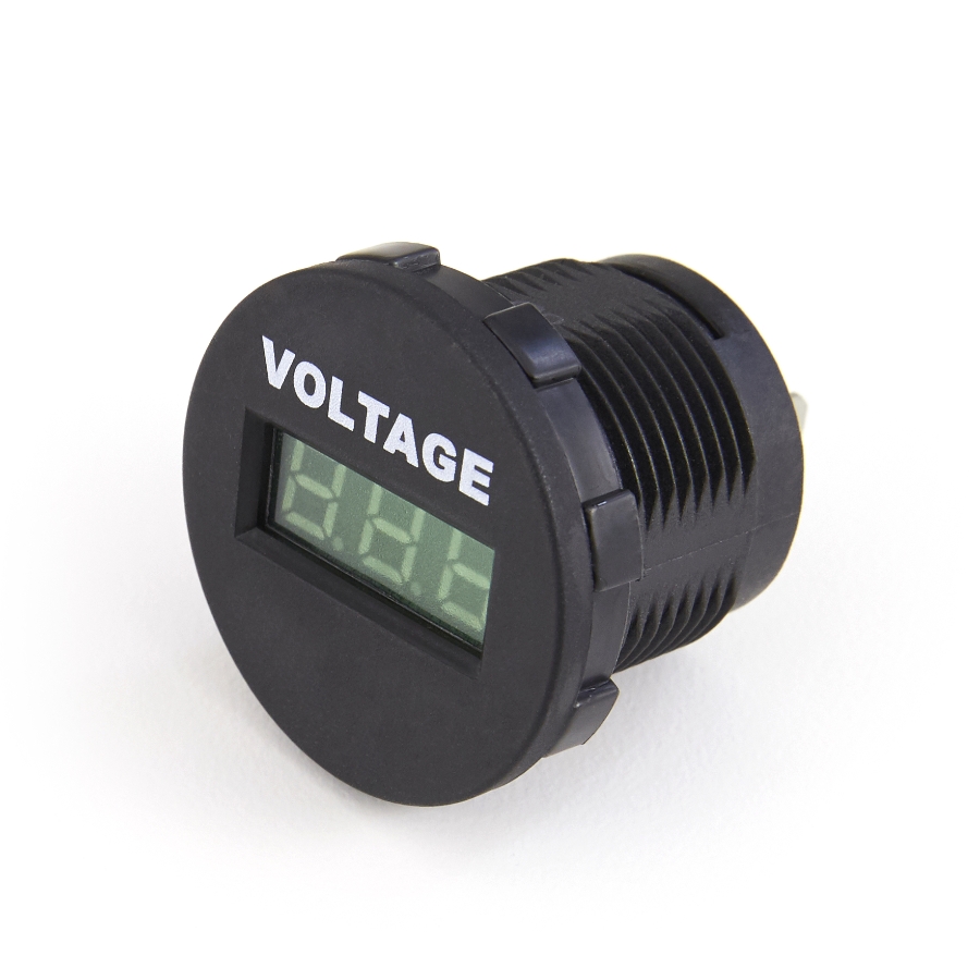 OptiFuse A25-1 LED Digital DC Voltmeter, 6-33VDC