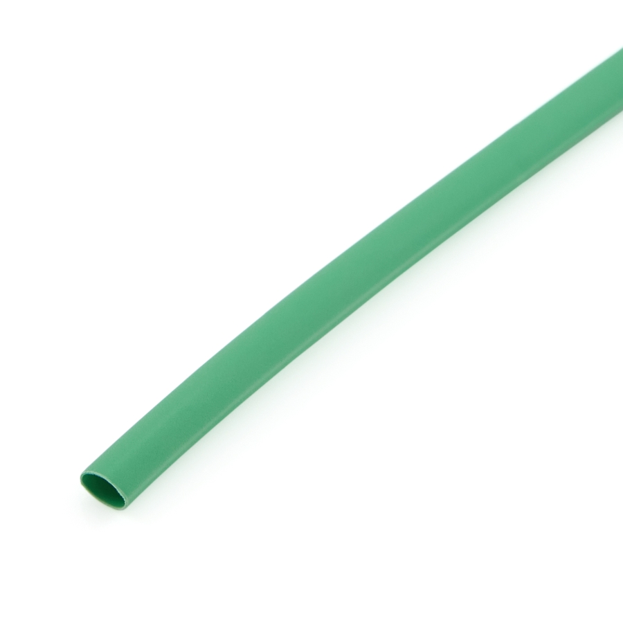 NSPA HST153G-48-BULK Flexible Thin Wall Heat Shrink, 1/8" , 48" Stick, Color Green | 2:1 Shrink Ratio