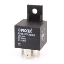 Picker PC792E-1C-C1-24S-RNX Mini ISO Relay, 24V, SPDT, 25A, Sealed with Resistor, Plastic Bracket