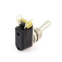 Cole Hersee 5558 Light Duty Metal Toggle Switch, SPST, 10A, On-Off
