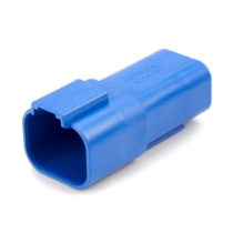 Amphenol Sine Systems AT04-4P-BLU 4-Way Connector Receptacle, Blue