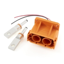 Amphenol Sine Systems ATHP042P08EL16-H1, 2-Way ATHP EMC Receptacle With High Voltage Interlock Loop, 180A, 50 mm² With Flat Hole Tail Contact
