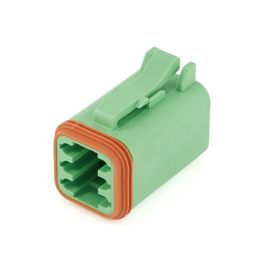 amphenol sine systems at06-6s- grn 6-way connector plug