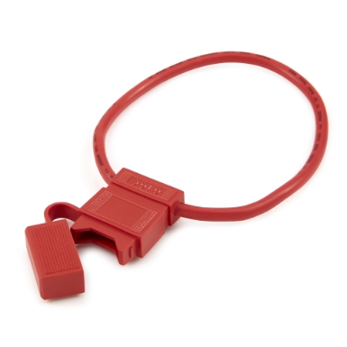 ATO/ATC In-Line Fuse Holder 46238, 10 Ga. Tinned UL1015 Red Wire, 12" Loop, 32VDC, 30A