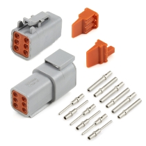 Amphenol Sine Systems ATM6PS-CKIT 6-Pin Receptacle & Plug ATM Connector Kit