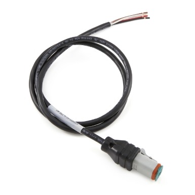 amphenol sine systems at06gy-4s-n-tpe-m1, 4-way at connector plug single-ended molded cable assembly, 1 meter length