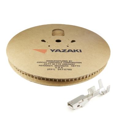 yazaki 7116-4152-02, 2.8 series female terminal reel, 14 ga.