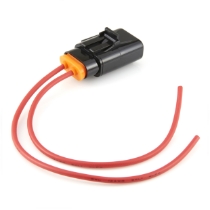 Littelfuse FHMS201 Sealed In-Line MINI® Fuse Holder, 8" Leads, 14 Ga. Red GXL Wire, 32VDC, 20A