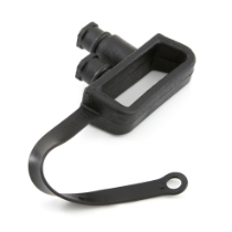 Polar Wire JS-CAP, Jump start Terminal Cover, Black, Rotated View