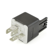 Bosch 986332215 Bosch 0986332215 Mini Relay, SPDT, 50A, 12VDC, with Resistor and Plastic Bracket, Rotated View
