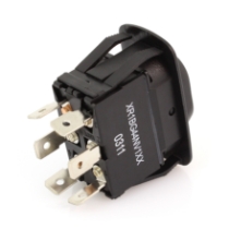 Eaton X Series Rocker Switch, SPDT, On-Off-On, 2 LED, XR1BG44NVDC1XX