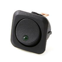 OptiFuse R13-203L-01-GREEN LED Illuminated Round Rocker Switch