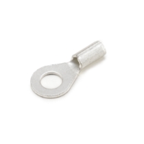 Ring Terminal, 22-18 Ga., #8 Stud Size, Non-Insulated