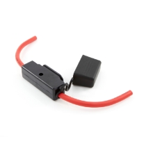 MAXI Fuse Holder 46022, 6 Ga. Tinned UL1015 Red Wire, Rotated View