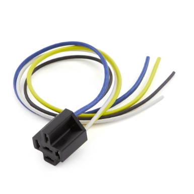mini relay connector 75295, 4 pin, harness mount, with 12" wire leads