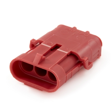 aptiv 12015092 male 3-contact shroud half weather pack connector